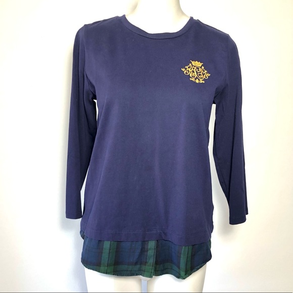 ⭐️ Lauren Ralph Lauren Embroidered Monogram Top - Picture 3 of 13